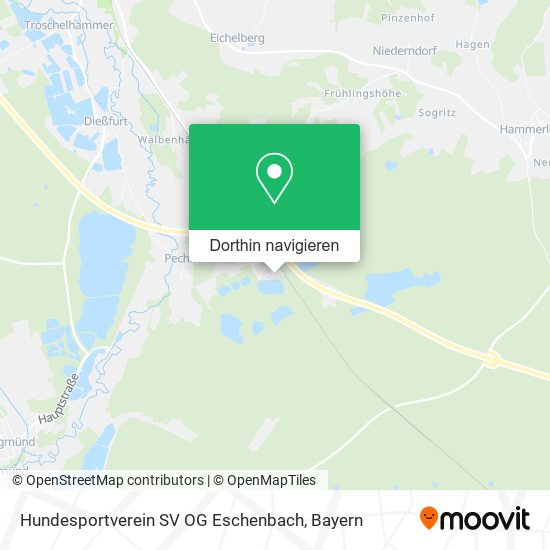 Hundesportverein SV OG Eschenbach Karte