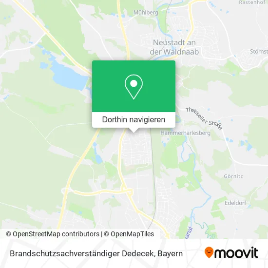 Brandschutzsachverständiger Dedecek Karte