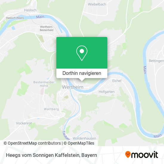 Heegs vom Sonnigen Kaffelstein Karte
