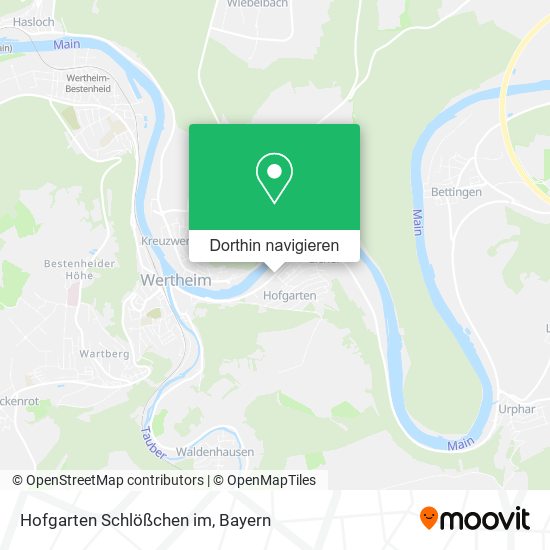 Hofgarten Schlößchen im Karte