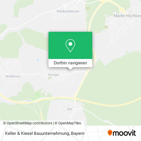 Keller & Kiesel Bauunternehmung Karte