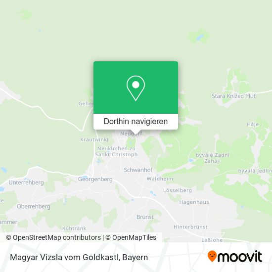 Magyar Vizsla vom Goldkastl Karte