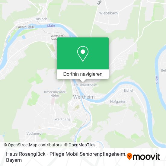 Haus Rosenglück - Pflege Mobil Seniorenpflegeheim Karte