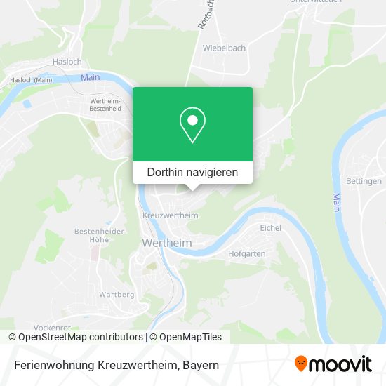 Ferienwohnung Kreuzwertheim Karte