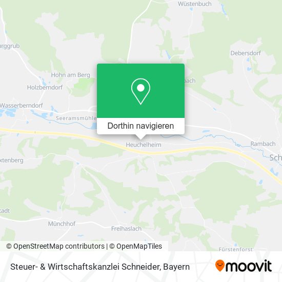 Steuer- & Wirtschaftskanzlei Schneider Karte