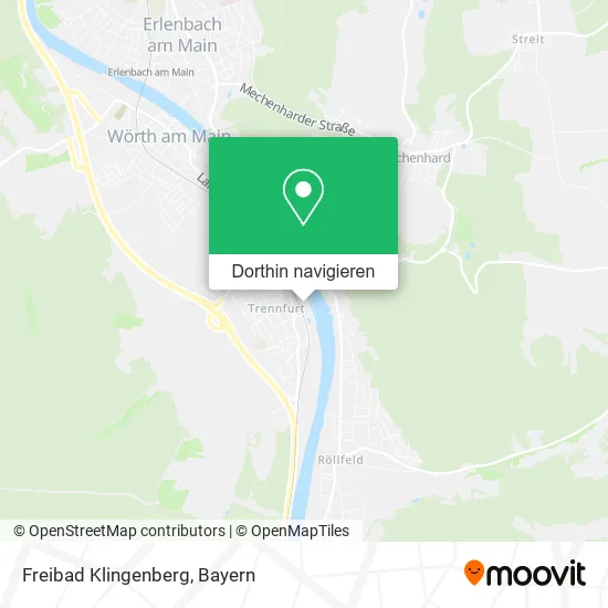 Freibad Klingenberg Karte