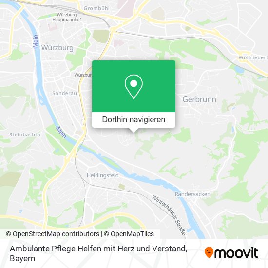 Ambulante Pflege Helfen mit Herz und Verstand Karte