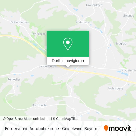 Förderverein Autobahnkirche - Geiselwind Karte
