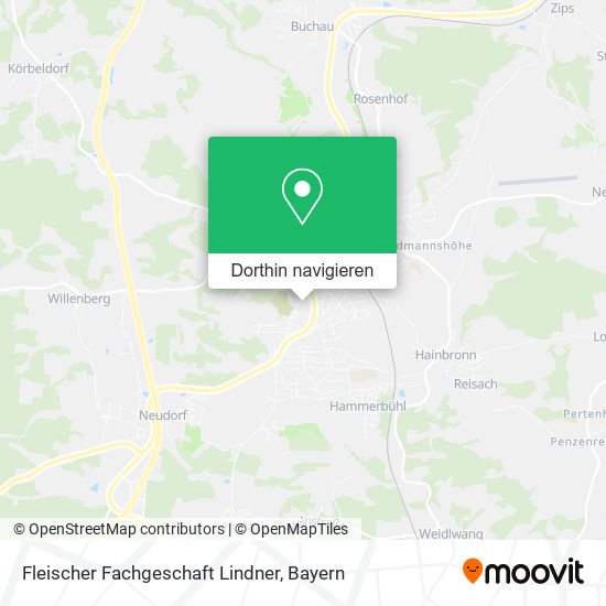 Fleischer Fachgeschaft Lindner Karte