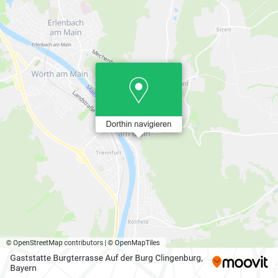 Gaststatte Burgterrasse Auf der Burg Clingenburg Karte