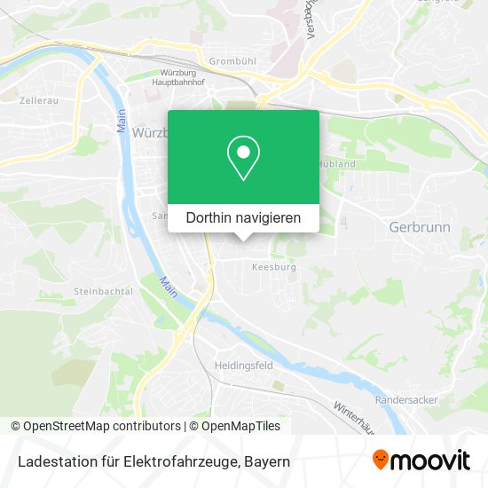 Ladestation für Elektrofahrzeuge Karte