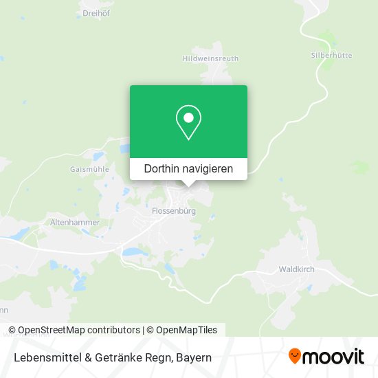 Lebensmittel & Getränke Regn Karte