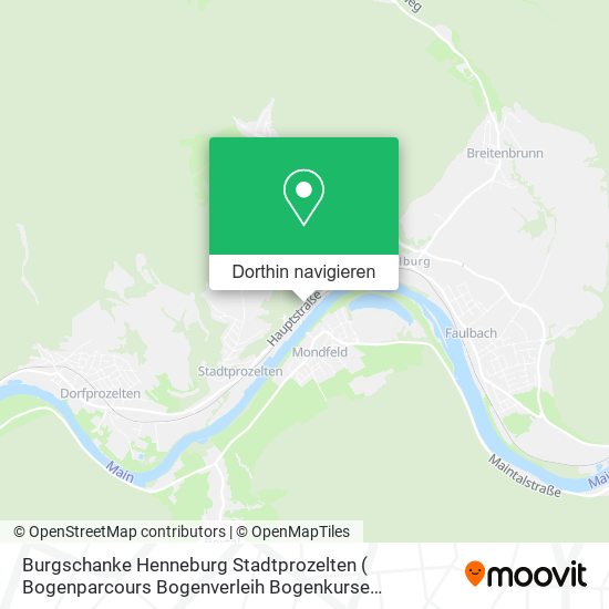 Burgschanke Henneburg Stadtprozelten ( Bogenparcours Bogenverleih Bogenkurse Firmenevents ) Karte