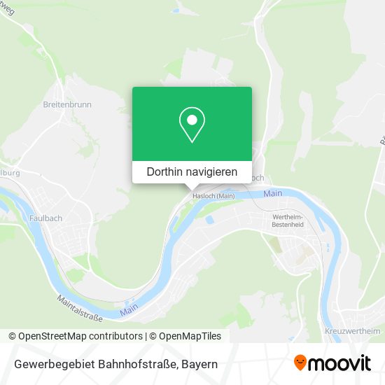 Gewerbegebiet Bahnhofstraße Karte