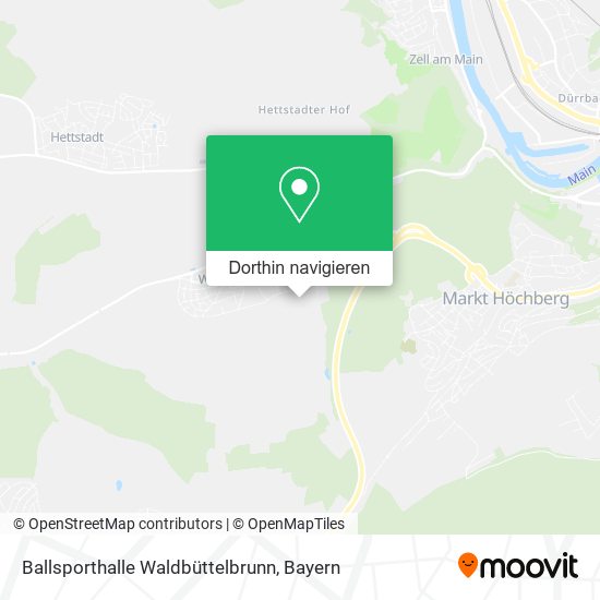 Ballsporthalle Waldbüttelbrunn Karte