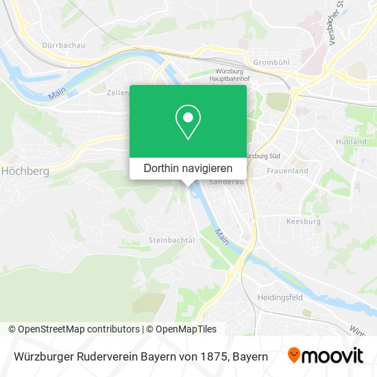 Würzburger Ruderverein Bayern von 1875 Karte