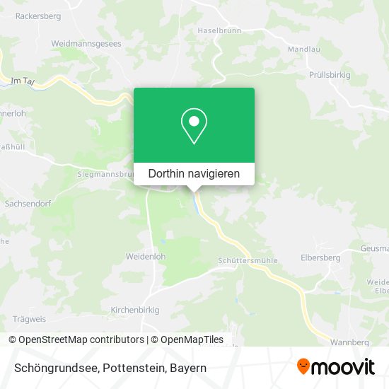 Schöngrundsee, Pottenstein Karte