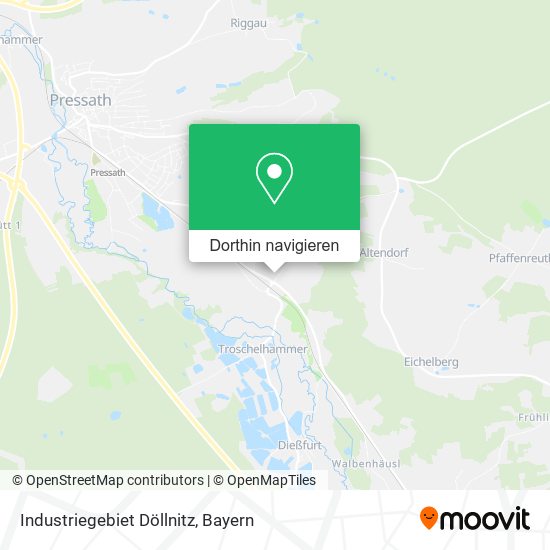 Industriegebiet Döllnitz Karte