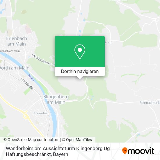 Wanderheim am Aussichtsturm Klingenberg Ug Haftungsbeschränkt Karte