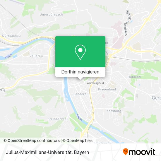 Julius-Maximilians-Universität Karte