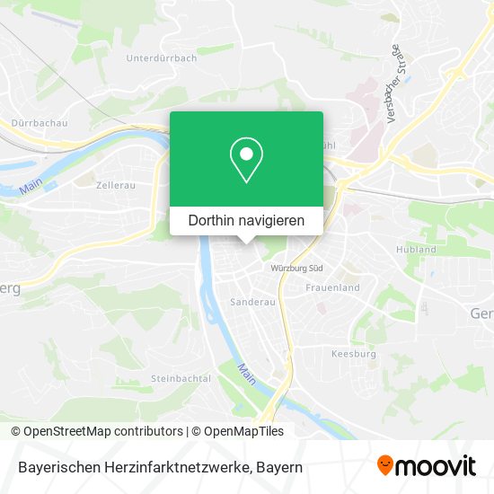 Bayerischen Herzinfarktnetzwerke Karte