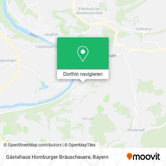 Gästehaus Homburger Bräuscheuere Karte
