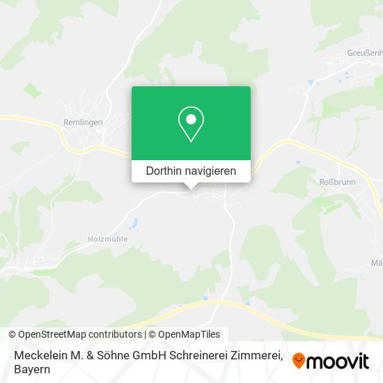 Meckelein M. & Söhne GmbH Schreinerei Zimmerei Karte