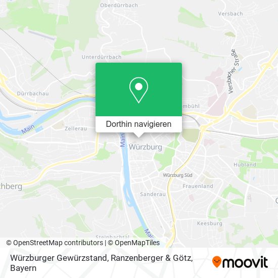 Würzburger Gewürzstand, Ranzenberger & Götz Karte