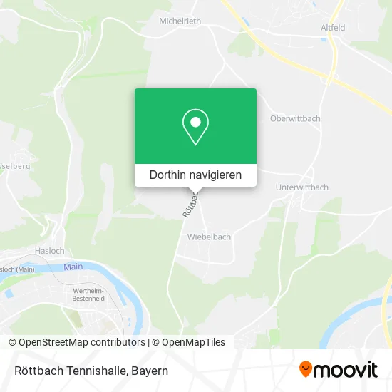 Röttbach Tennishalle Karte