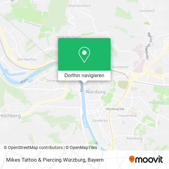 Mikes Tattoo & Piercing Würzburg Karte