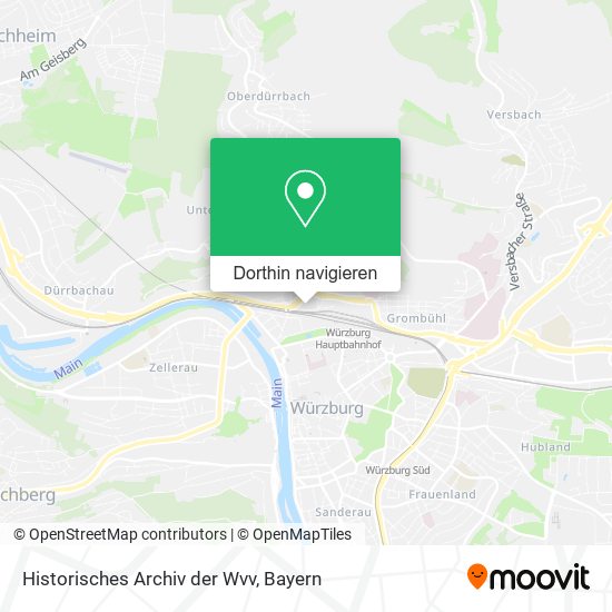 Historisches Archiv der Wvv Karte