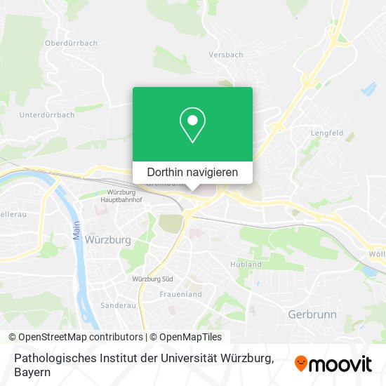 Pathologisches Institut der Universität Würzburg Karte
