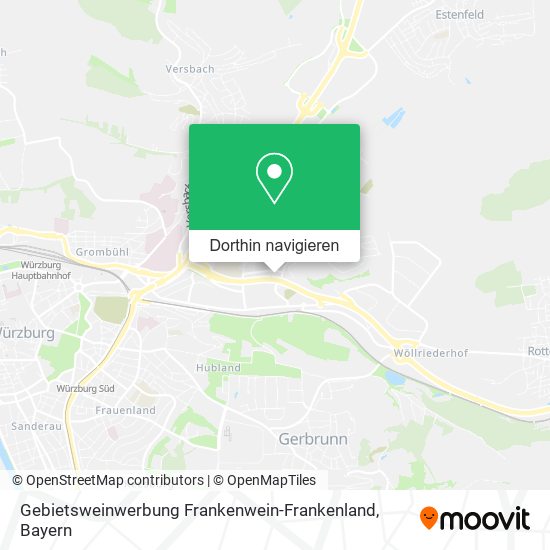 Gebietsweinwerbung Frankenwein-Frankenland Karte