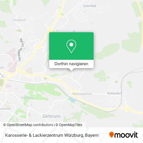 Karosserie- & Lackierzentrum Würzburg Karte