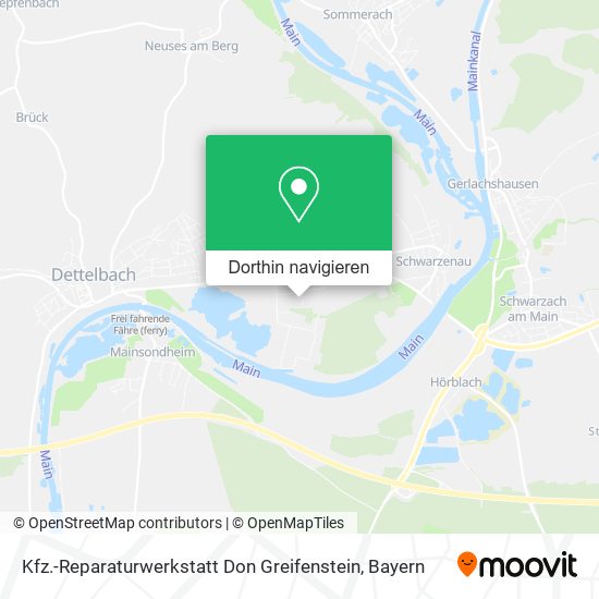 Kfz.-Reparaturwerkstatt Don Greifenstein Karte