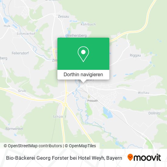 Bio-Bäckerei Georg Forster bei Hotel Weyh Karte