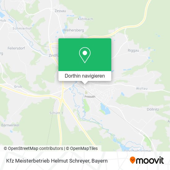 Kfz Meisterbetrieb Helmut Schreyer Karte