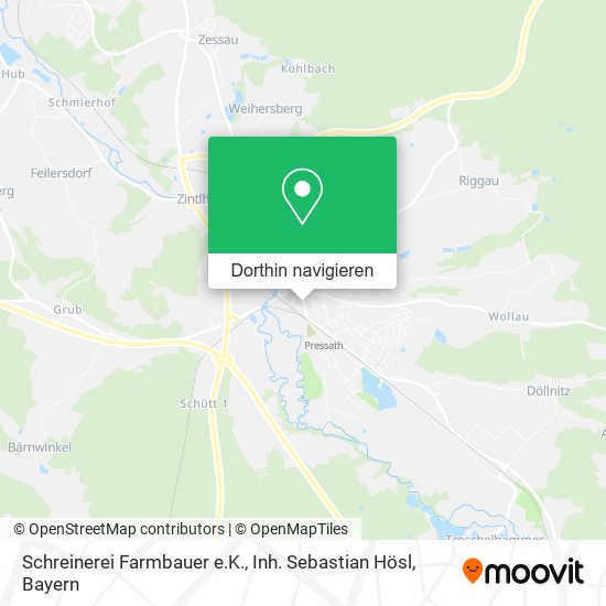 Schreinerei Farmbauer e.K., Inh. Sebastian Hösl Karte