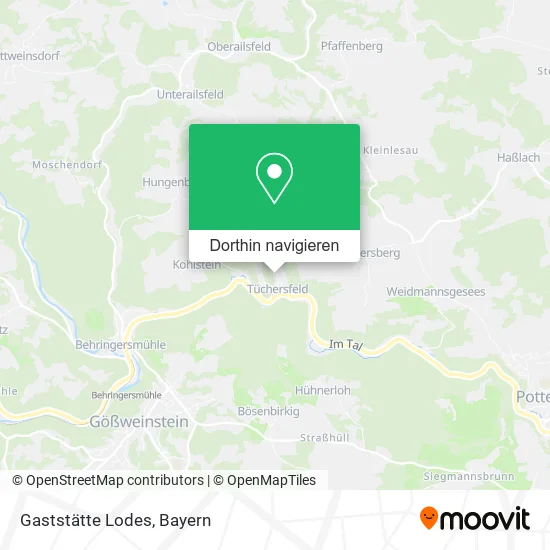 Gaststätte Lodes Karte