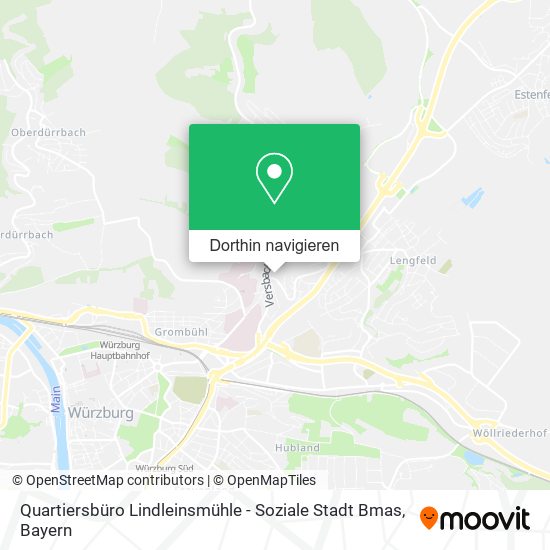 Quartiersbüro Lindleinsmühle - Soziale Stadt Bmas Karte