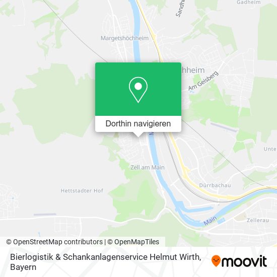 Bierlogistik & Schankanlagenservice Helmut Wirth Karte
