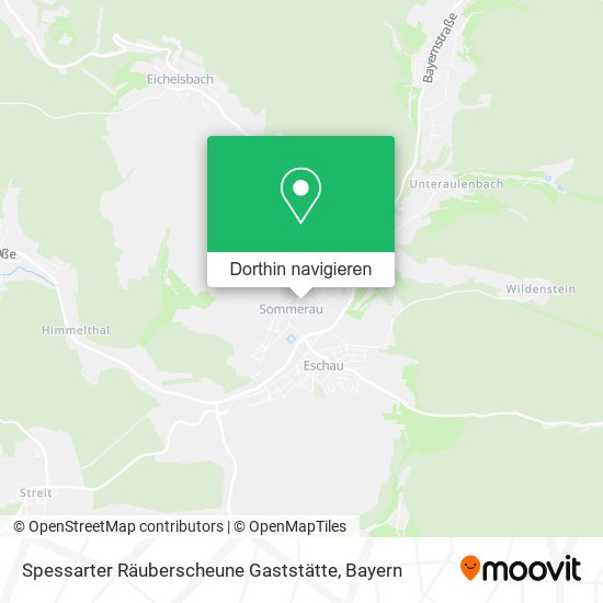 Spessarter Räuberscheune Gaststätte Karte