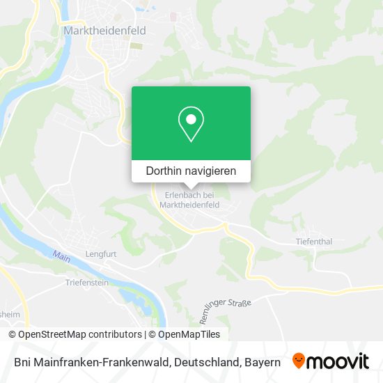 Bni Mainfranken-Frankenwald, Deutschland Karte