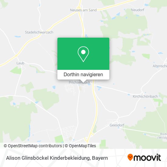Alison Glinsböckel Kinderbekleidung Karte
