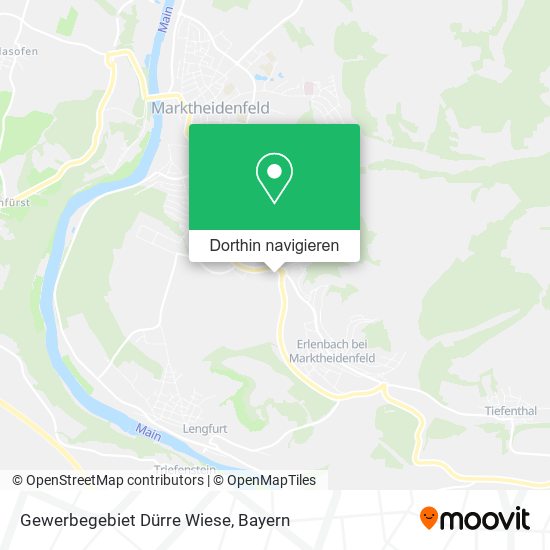 Gewerbegebiet Dürre Wiese Karte