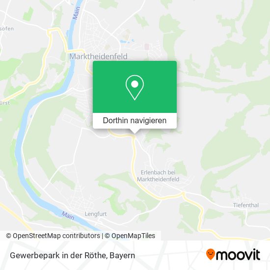 Gewerbepark in der Röthe Karte