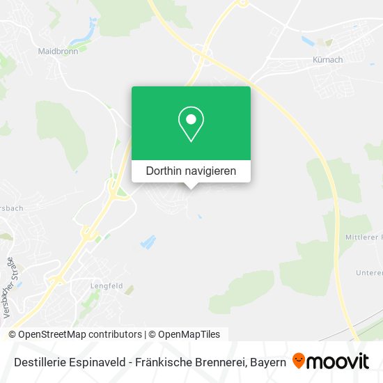 Destillerie Espinaveld - Fränkische Brennerei Karte