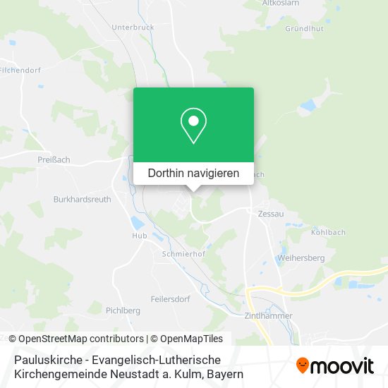 Pauluskirche - Evangelisch-Lutherische Kirchengemeinde Neustadt a. Kulm Karte