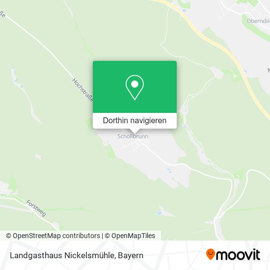 Landgasthaus Nickelsmühle Karte