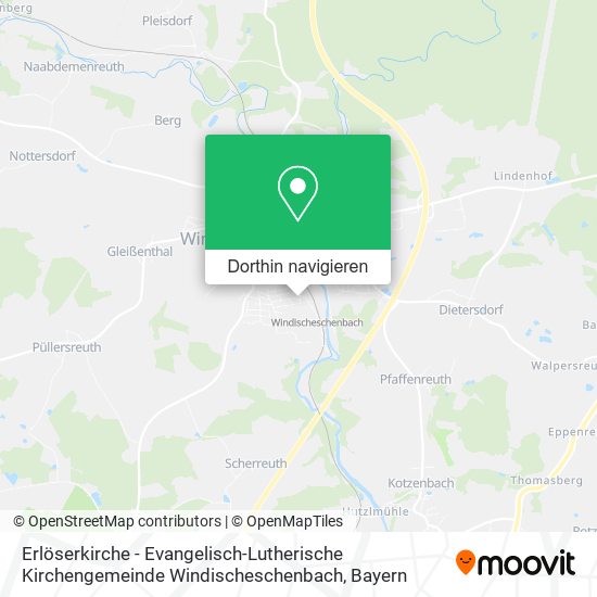 Erlöserkirche - Evangelisch-Lutherische Kirchengemeinde Windischeschenbach Karte